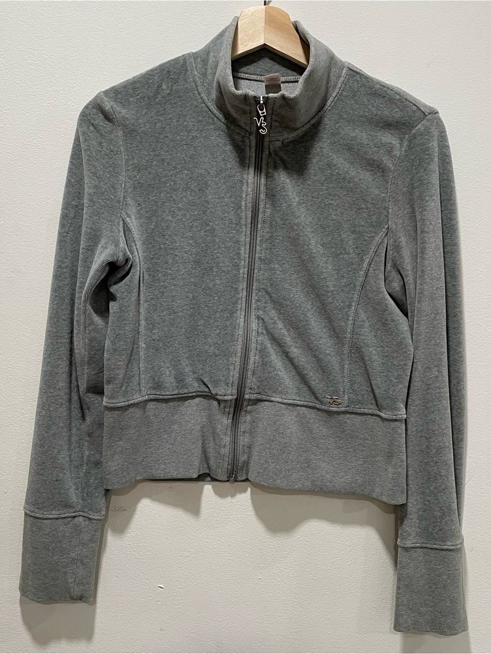 Victoria's Secret Grey Full-Zip Bomber Jacket